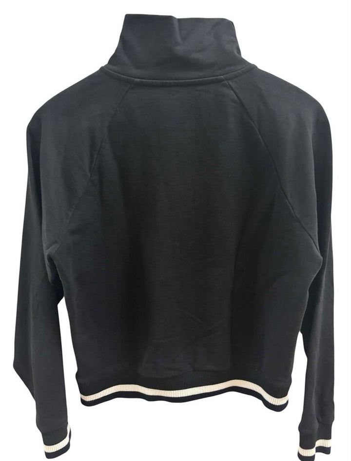 J.Crew Cropped Sweatshirt Half Zip Sweater - Size Medium