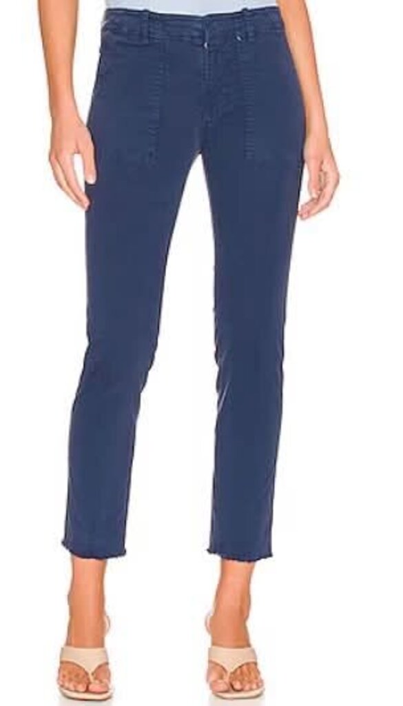 Nili Lotan Jenna Cropped Raw-Edge Pants - Size 4