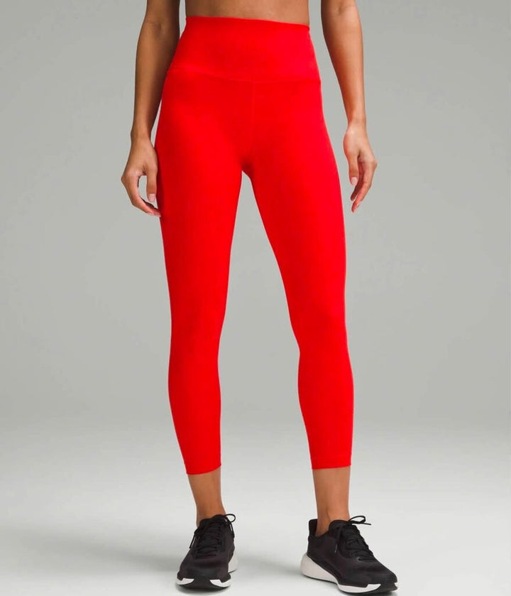 Lululemon Wunder Train High-Rise Tight 25" In Hot Heat - Size 14
