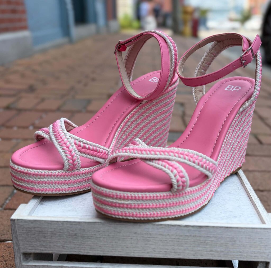 BP Gabby Woven Wedge Sandals - Size 10