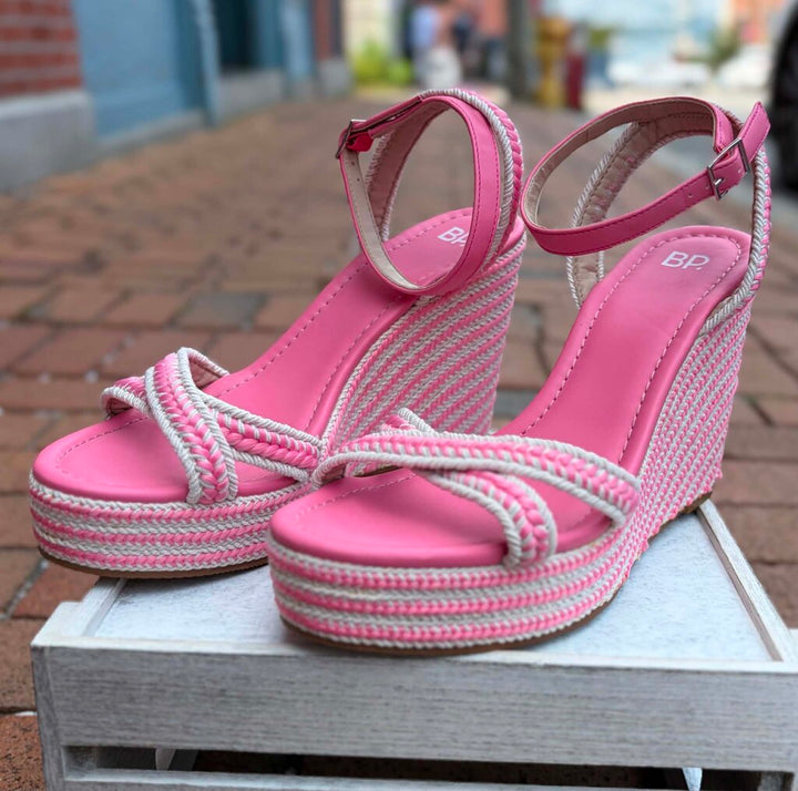 BP Gabby Woven Wedge Sandals - Size 10