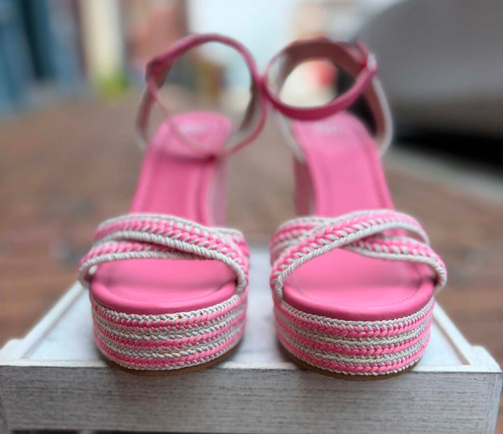 BP Gabby Woven Wedge Sandals - Size 10