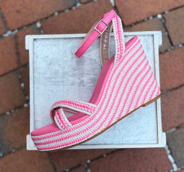 BP Gabby Woven Wedge Sandals - Size 10