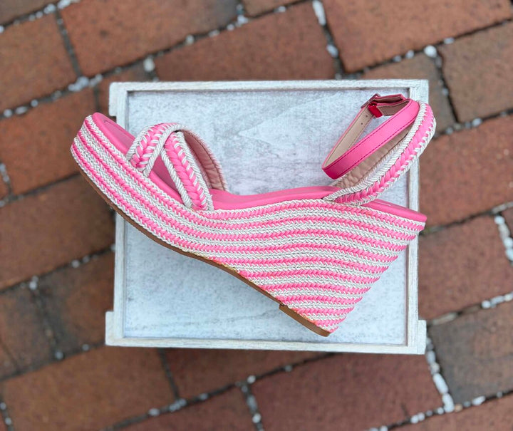 BP Gabby Woven Wedge Sandals - Size 10