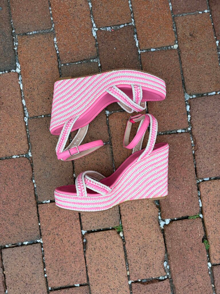 BP Gabby Woven Wedge Sandals - Size 10