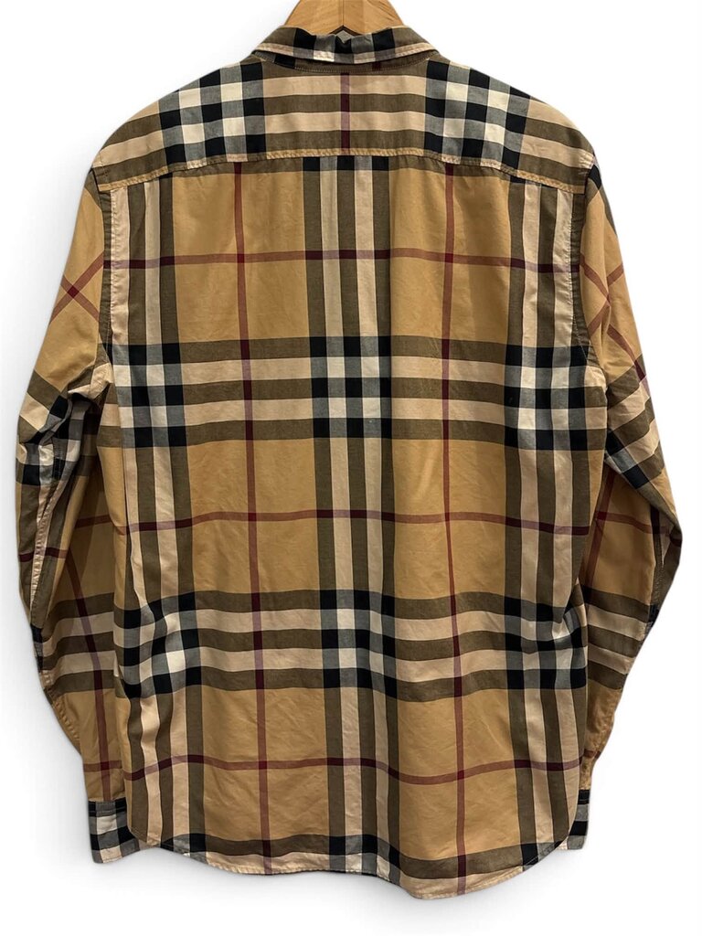 Burberry Nova Check Cotton Button Up - Size Large