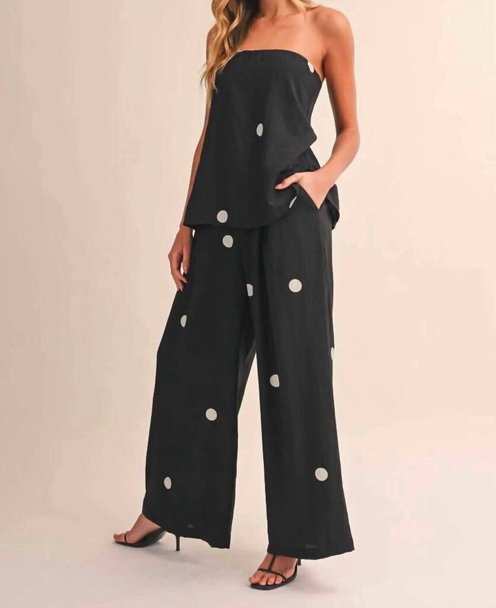 Klesis Polka Dot Tube Two Piece Set - Size Medium