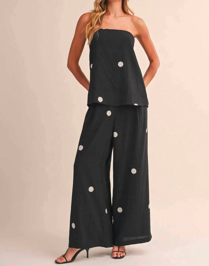 Klesis Polka Dot Tube Two Piece Set - Size Medium