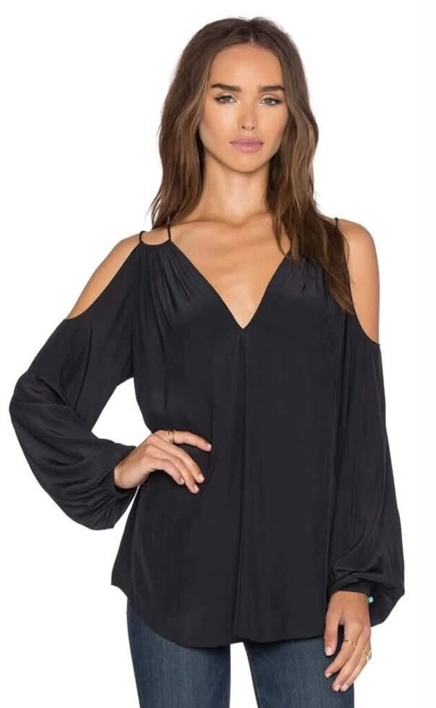 Ramy Brook Cold Shoulder Top In Black - Size XS