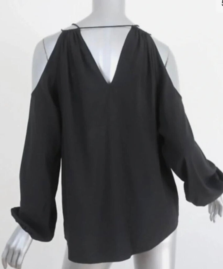 Ramy Brook Cold Shoulder Top In Black - Size XS