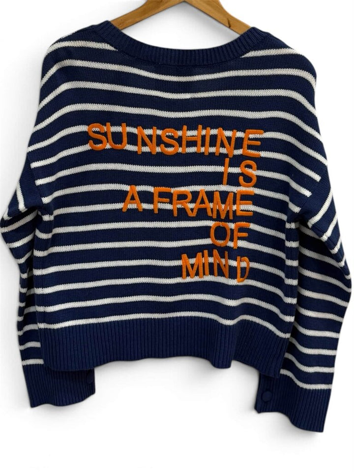 Kerri Rosenthal NWT Sunshine Is A Frame Of Mind Knit Sweater - Size Medium