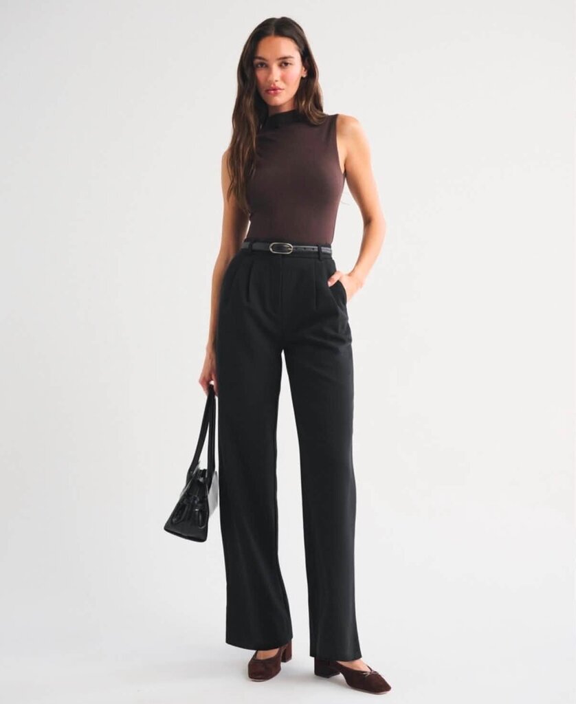 Abercrombie Sloane Tailored Wide Leg Curvy Love Pant - Size 29 (Retails For $90)