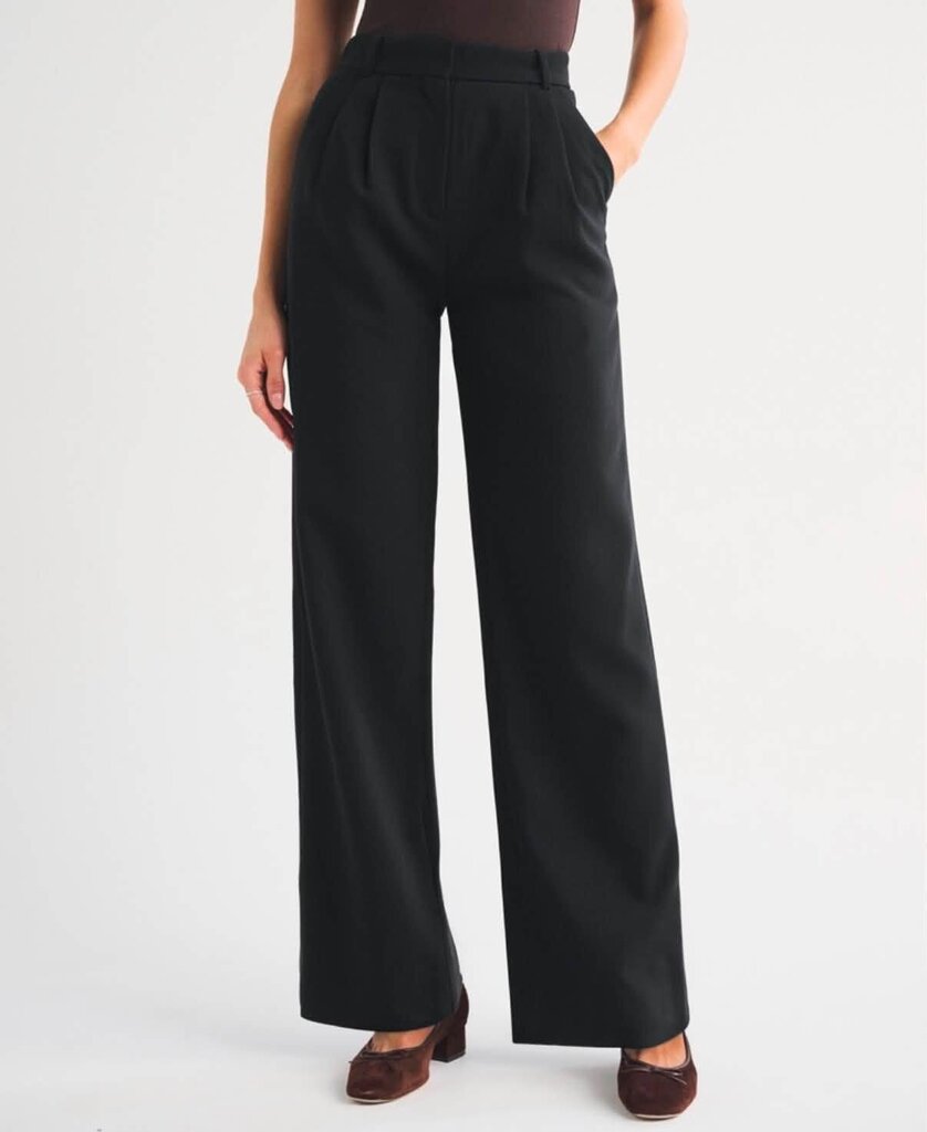 Abercrombie Sloane Tailored Wide Leg Curvy Love Pant - Size 29 (Retails For $90)