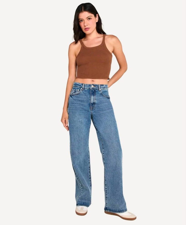 Unpublished Jolene High Waist Mom Flare Jeans In Malibu - Size 28 (Retails For $128)