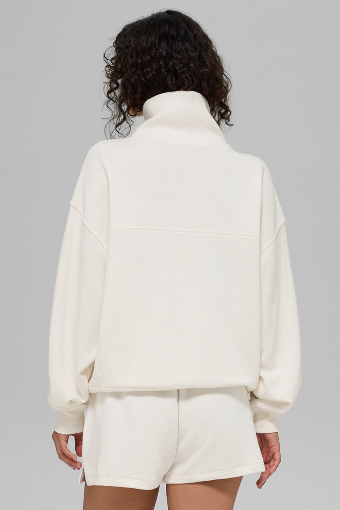 Alo Hazy Mock Neck Sweatshirt - Size Small