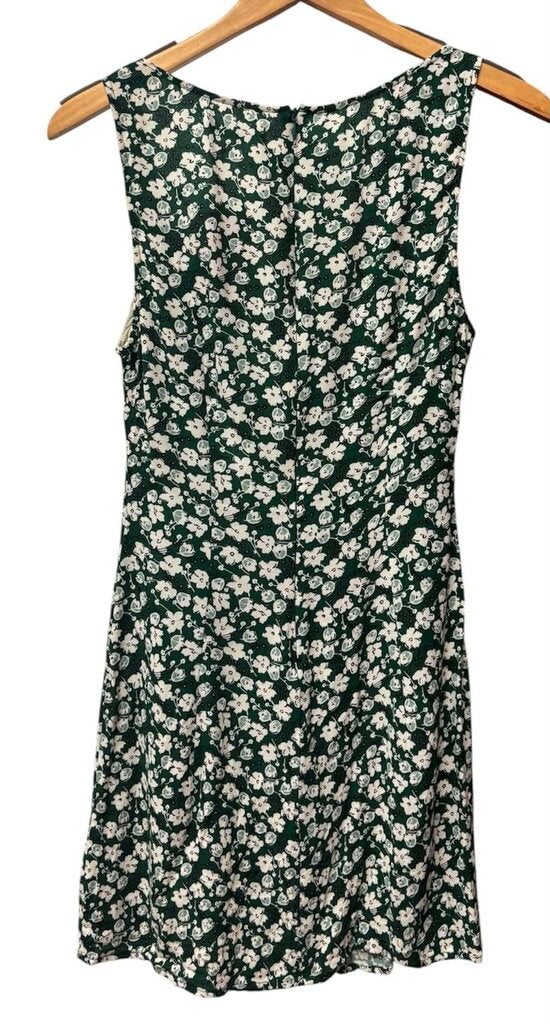 Reformation Noha Mini Dress In Green - Size 6