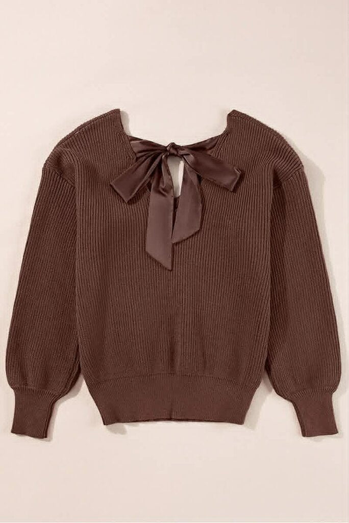 Fiori and Fern Bow Tie Sweater NWT- Size Medium