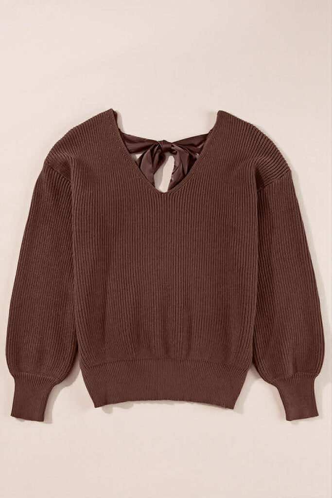 Fiori and Fern Bow Tie Sweater NWT- Size Medium