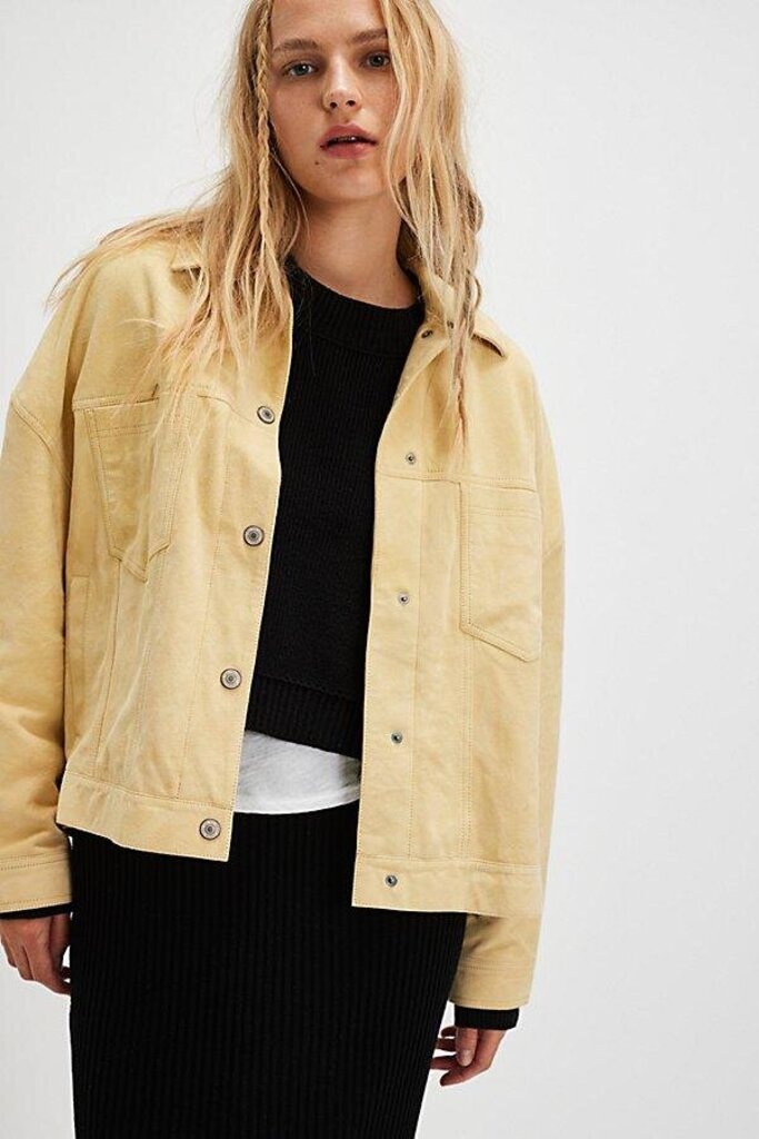 We The Free Opal Swing Suede Leather Jacket NWT - Size XS
