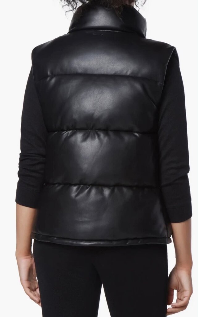 Marc New York Faux Leather Puffer Vest - Size Large