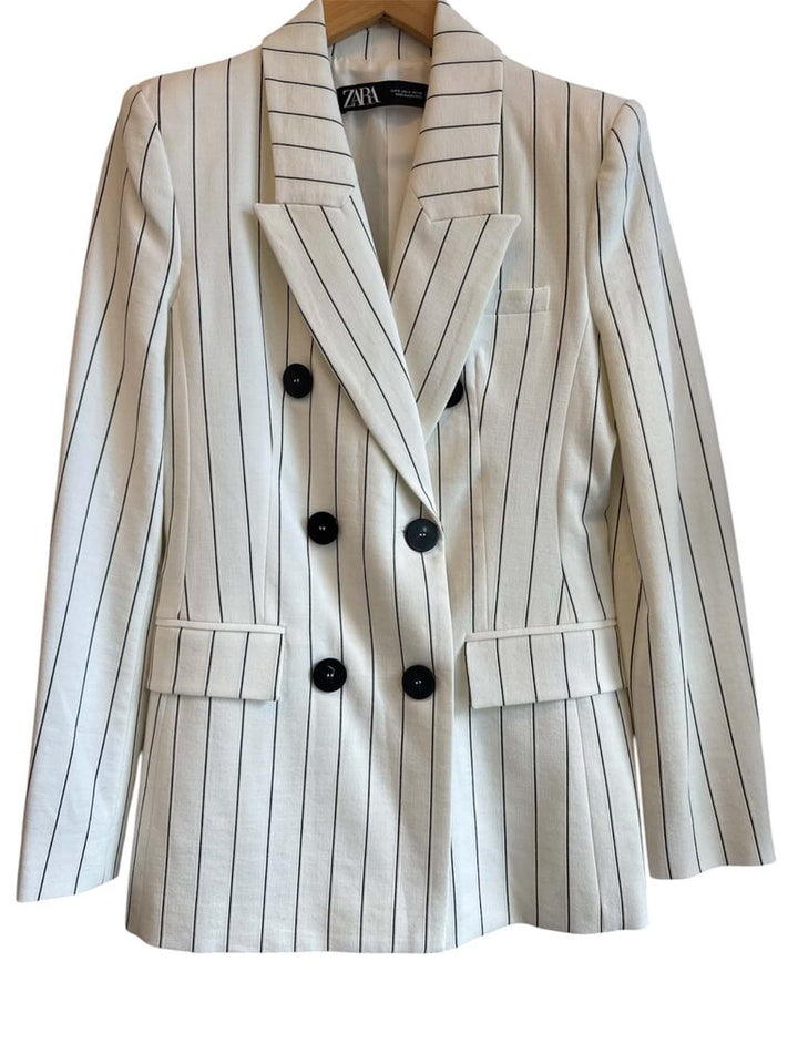 Zara Double-Breasted Blazer - Size Small