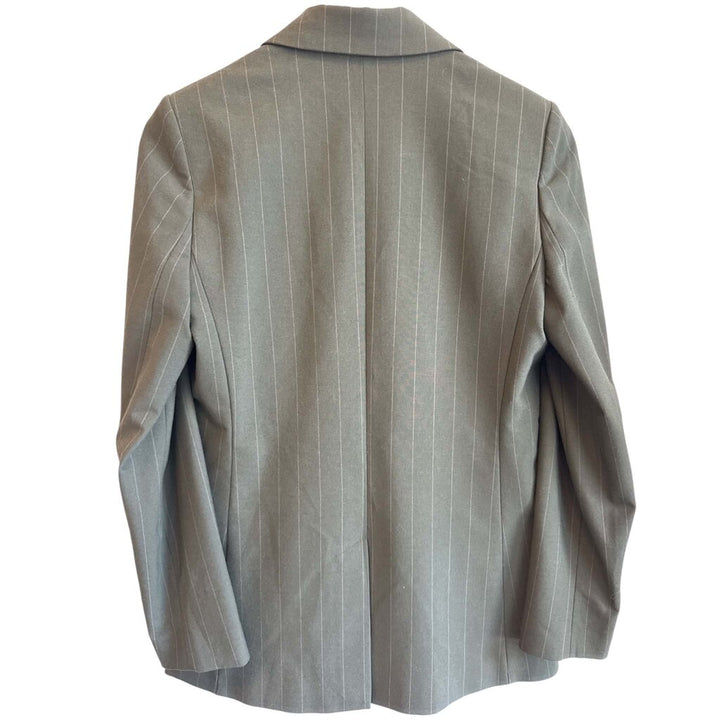 Mango Oversized Striped Blazer - Size 4