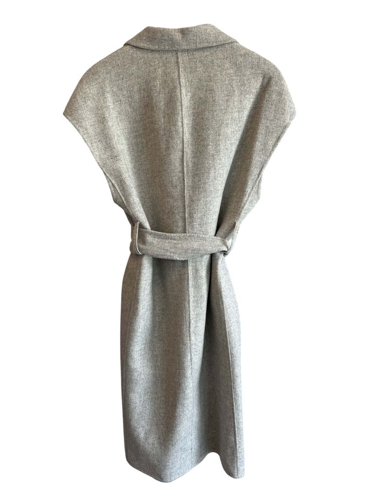 Zara Sleeveless Longline Coat Vest - Size Medium