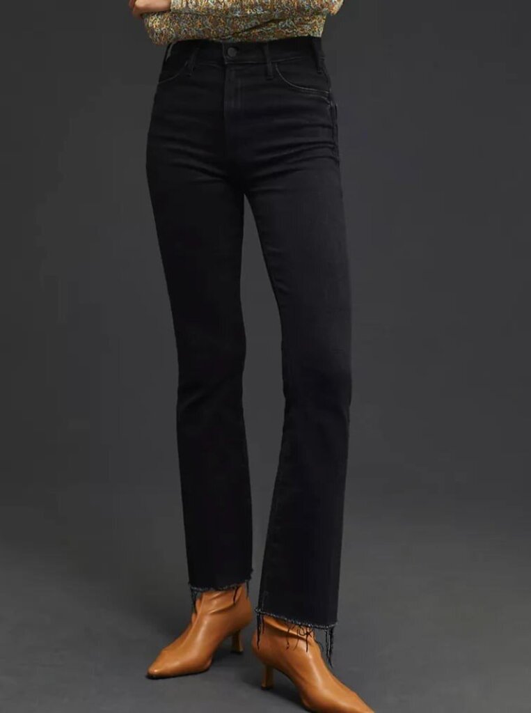 Mother The Hustler High Waist Fray Hem Ankle Bootcut Jeans - Size 27 (Retails for $238)