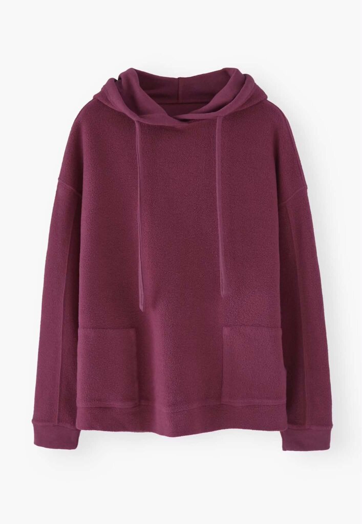 Wrap London Great Plains Drawstring Fleece Sweatshirt - Size 6