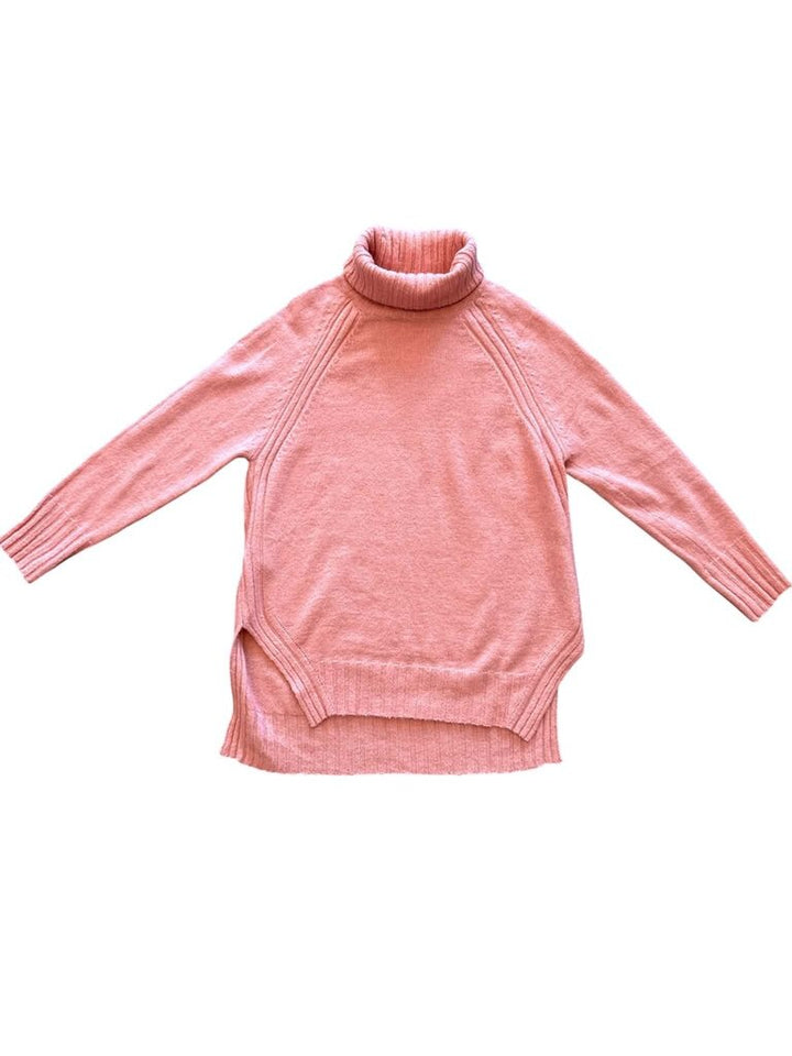 MNG Wool Blend Turtleneck Tunic Sweater - Size Medium