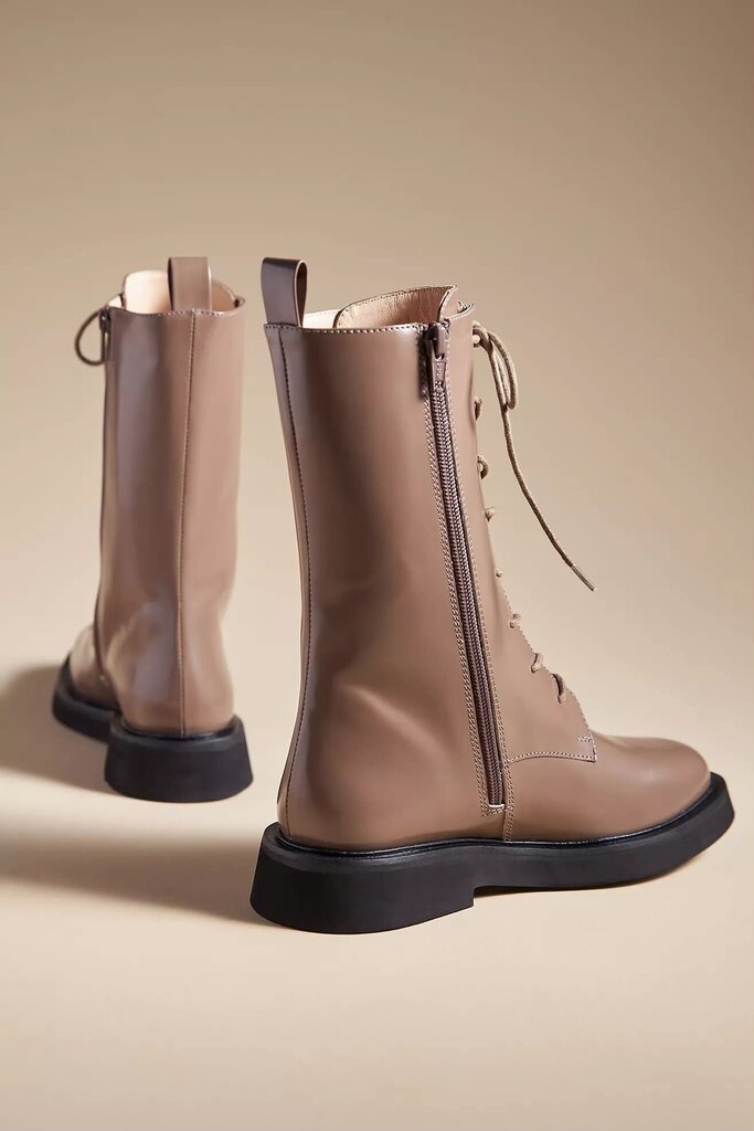 Plicro Lace-Up Stompy Boots- Size 38
