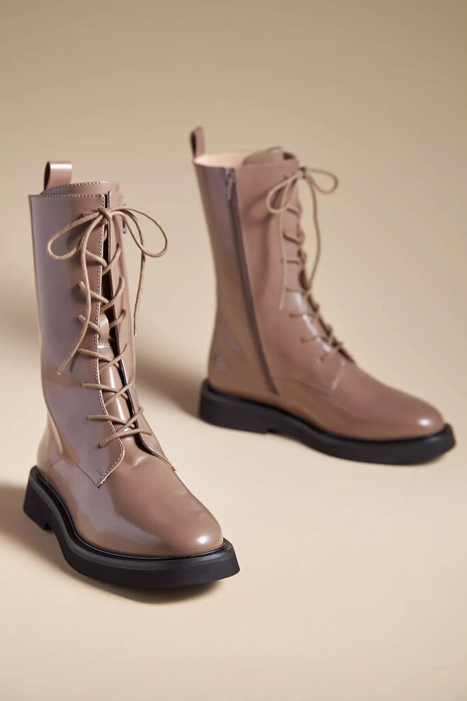 Plicro Lace-Up Stompy Boots- Size 38