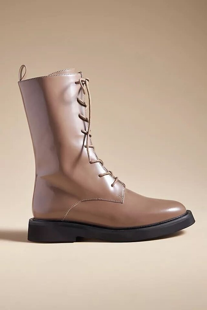 Plicro Lace-Up Stompy Boots- Size 38