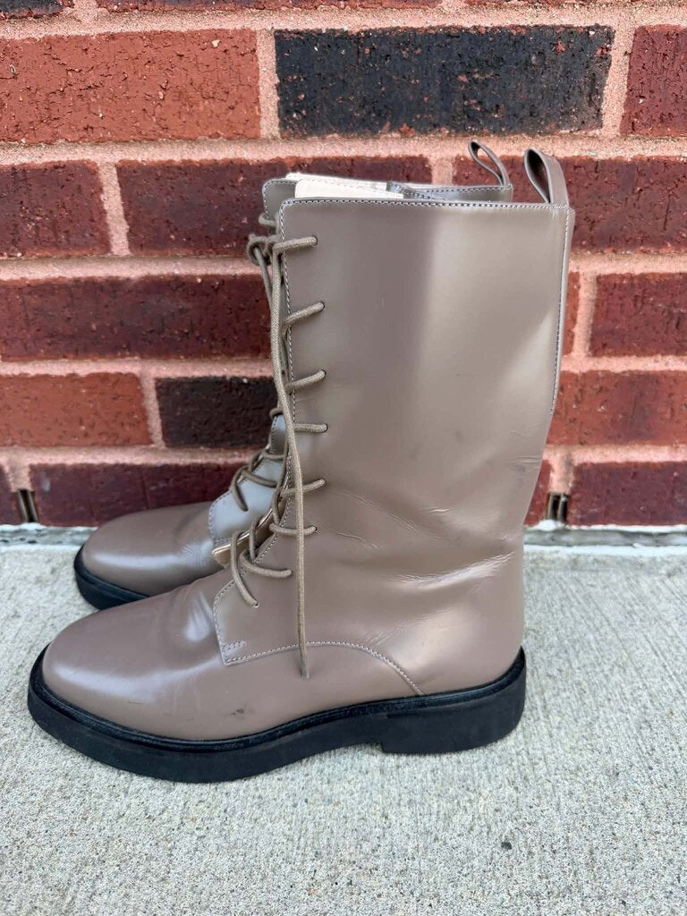 Plicro Lace-Up Stompy Boots- Size 38