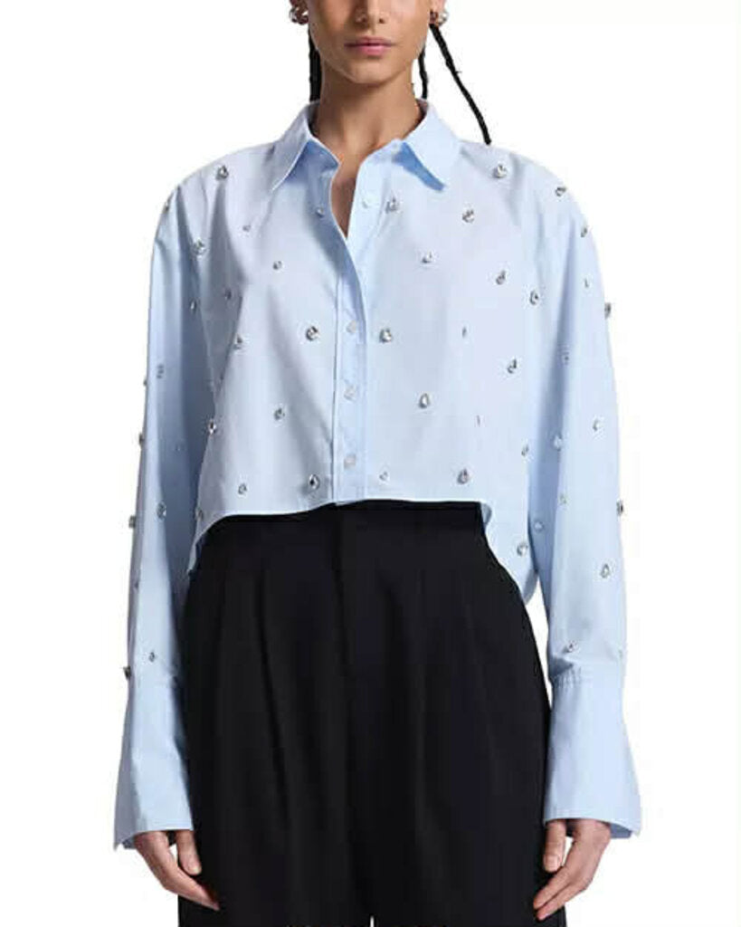 A.L.C Mackie Embellished Button Down Shirt - Size 4