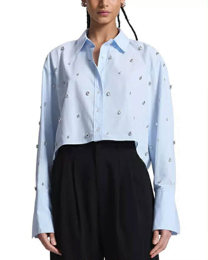 A.L.C Mackie Embellished Button Down Shirt - Size 4