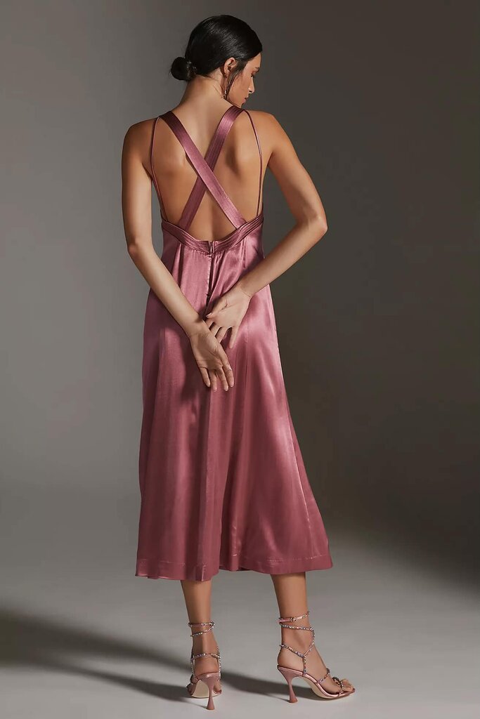 Anthropologie Cross-Back Midi Dress - Size 4