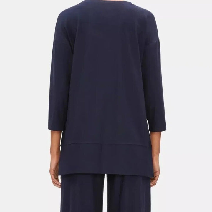 Eileen Fisher Ballet Neck Tunic Top - Size L/XL