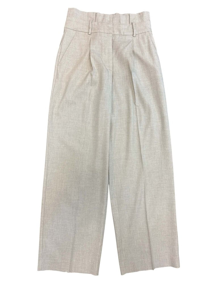 MNG Paper Bag Waist Wide Leg Trouser Pants - Size 6