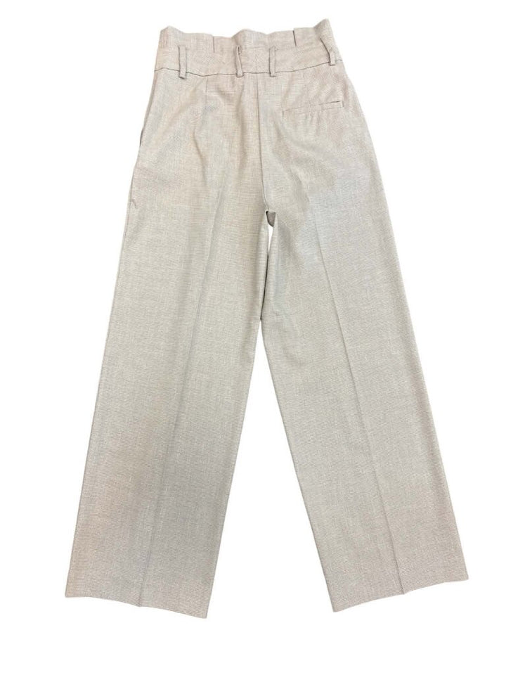 MNG Paper Bag Waist Wide Leg Trouser Pants - Size 6