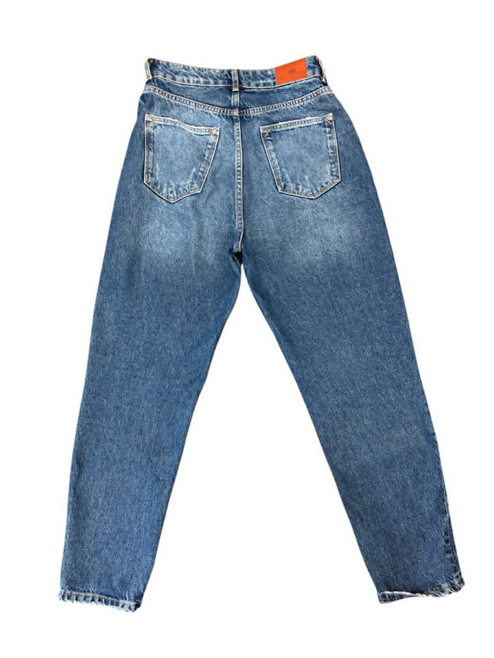 Zara High Rise Medium Wash Jeans- Size 6
