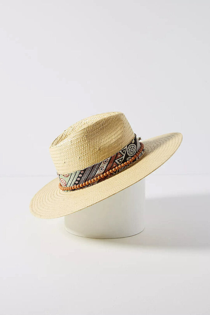 Wyeth Scarf-Trimmed Rancher Hat