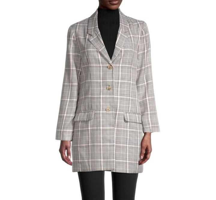 BB Dakota x Steve Madden Plaid Behavior Blazer - Size Small