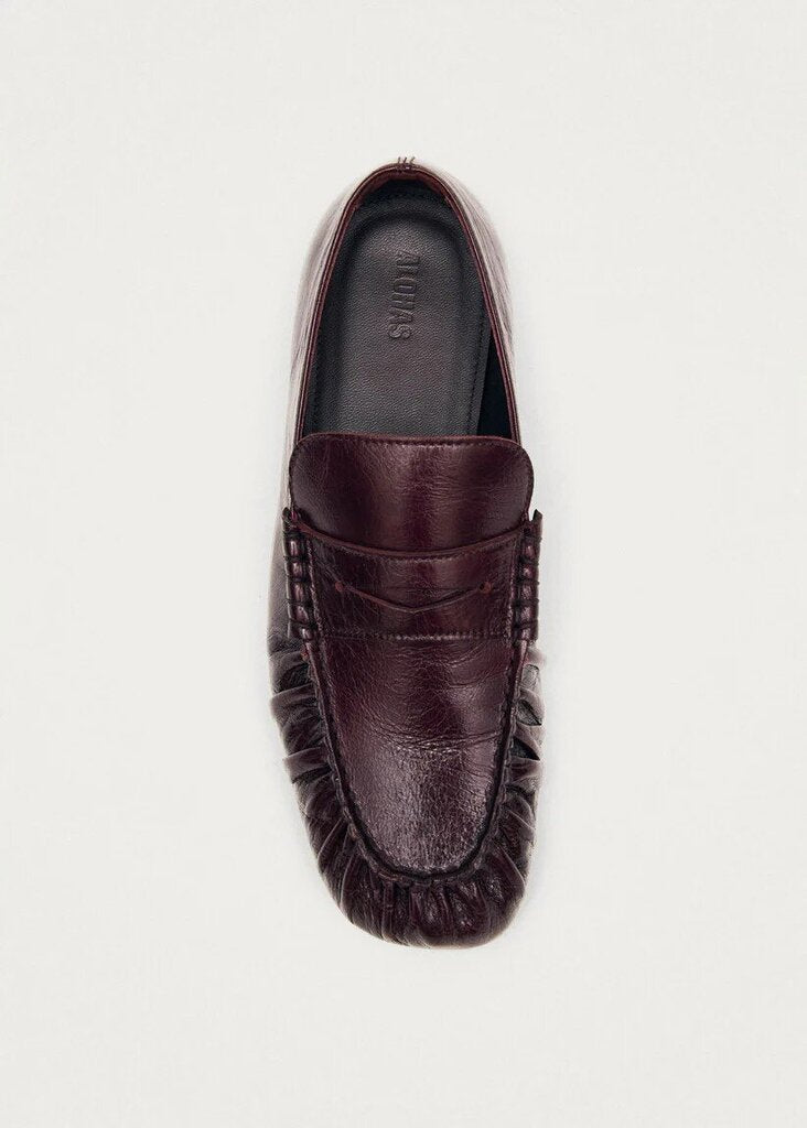 Alohas Aven Rift Burgundy Leather Loafers - Size 40 (Retails for $195)
