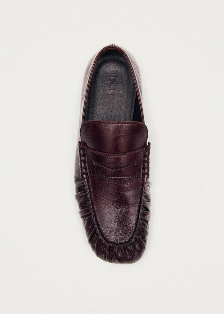 Alohas Aven Rift Burgundy Leather Loafers - Size 40 (Retails for $195)