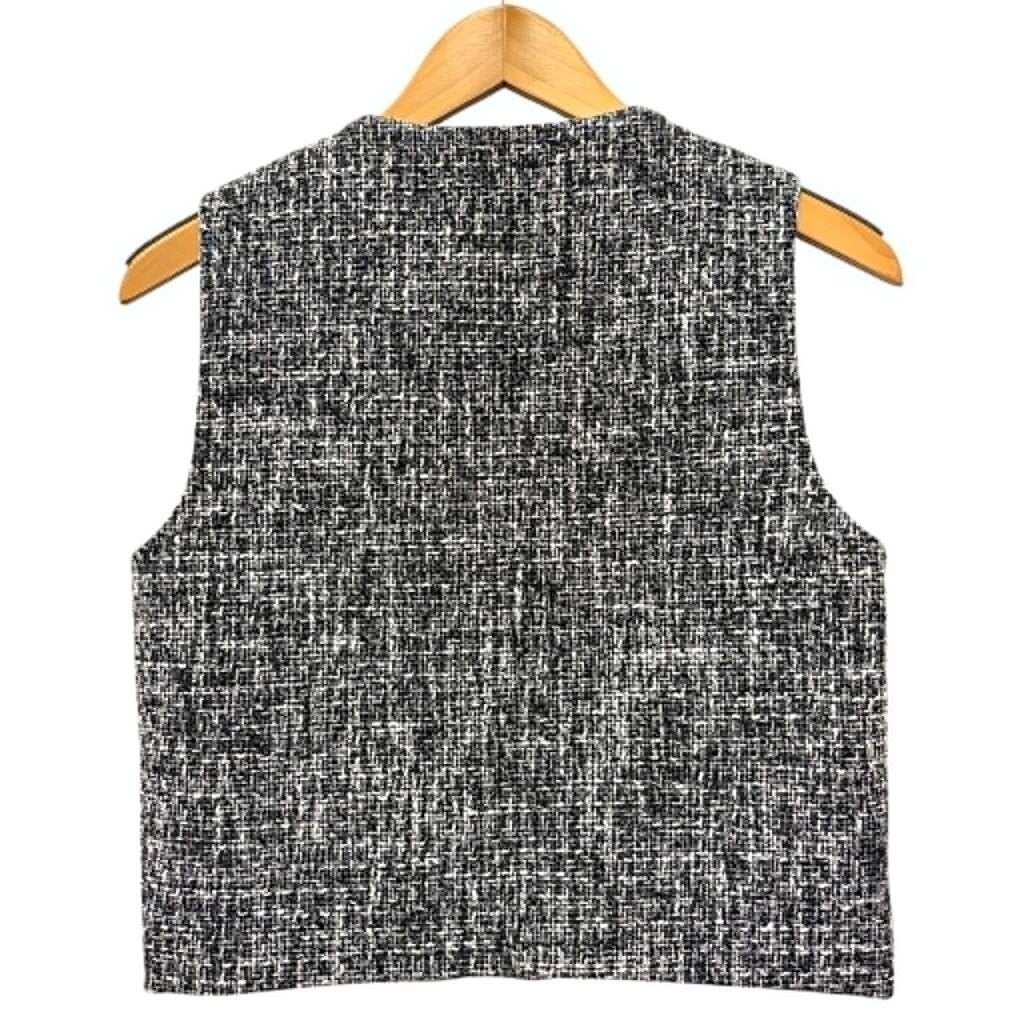 Abercrombie & Fitch Monochrome Tweed Vest - Size Small