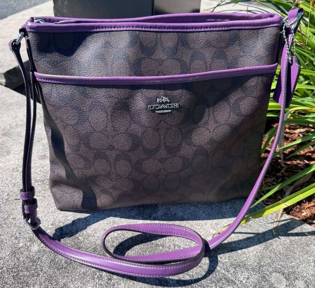Coach Signature File Crossbody Bag