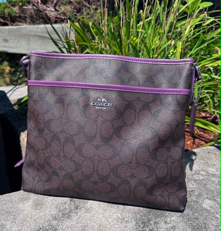 Coach Signature File Crossbody Bag