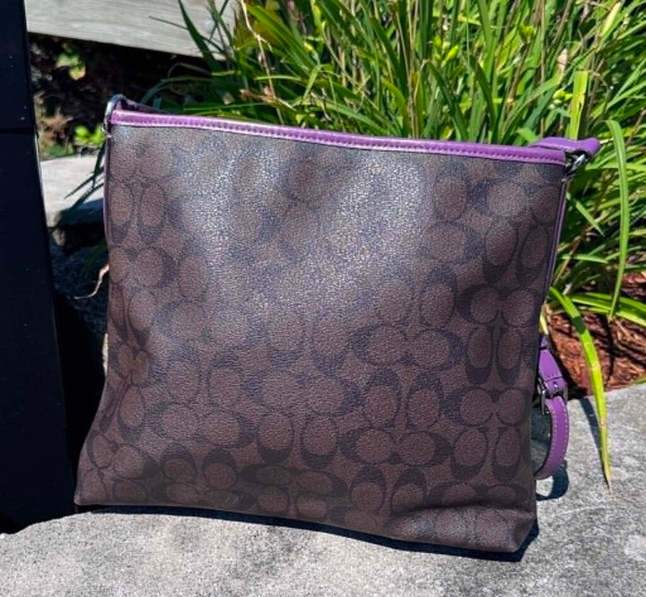 Coach Signature File Crossbody Bag