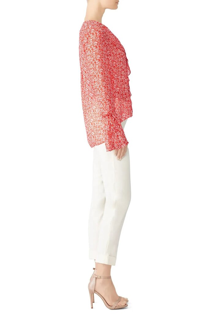 Derek Lam 10 Crosby Floral Print Blouse- Size Six